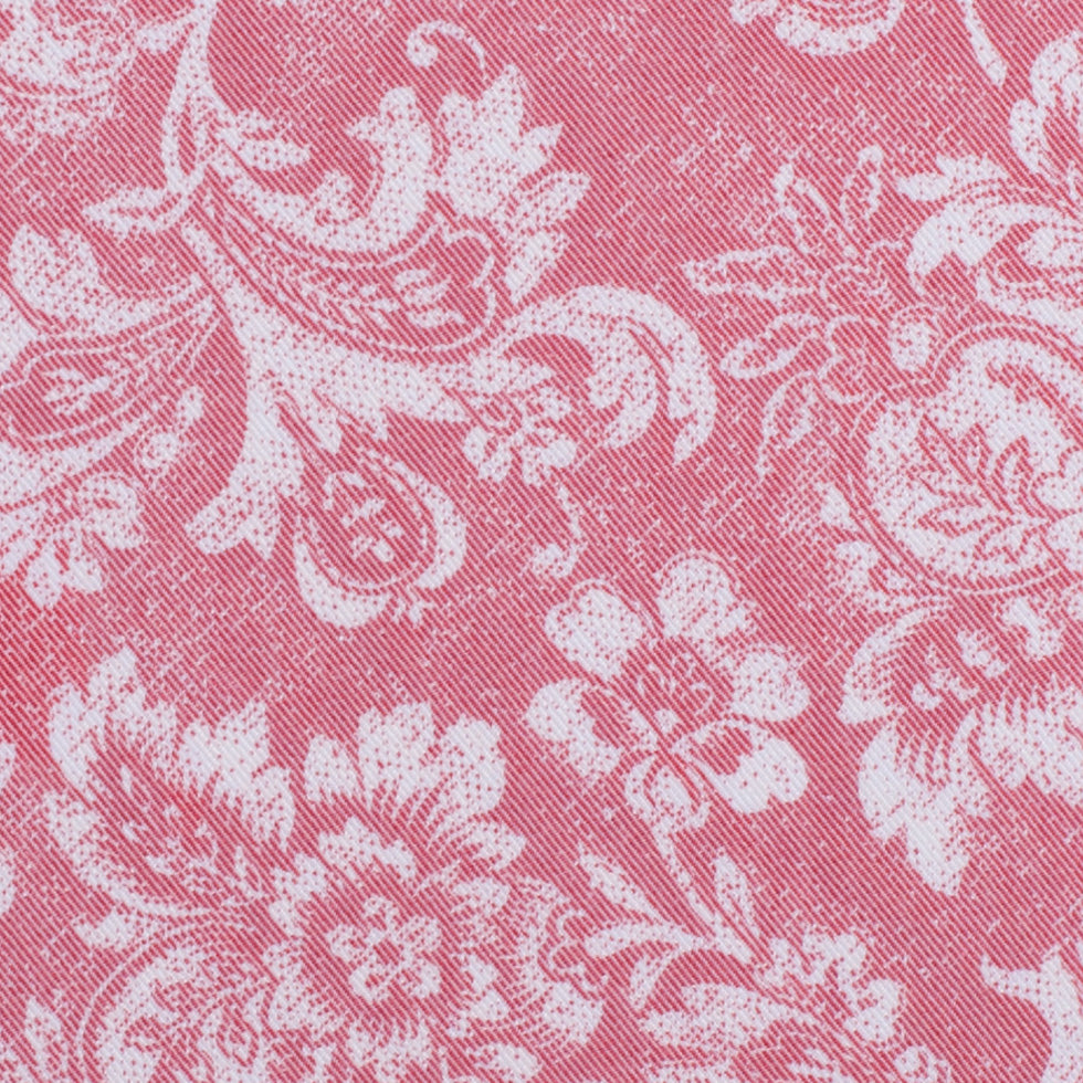 Dusted Brick Aruban Floral Rayon-Polyester Twill - Full