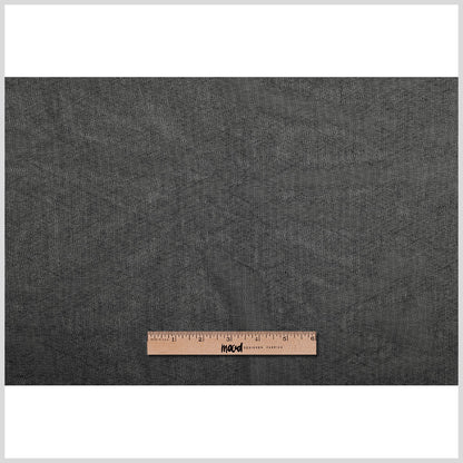 English Black Cotton Bobbinet-Tulle - Folded