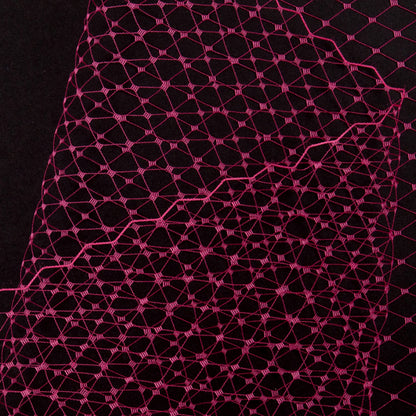 9 Fuchsia Nylon Russian Veiling - Folded