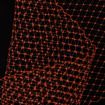 9 Tangerine Nylon Russian Veiling - Folded