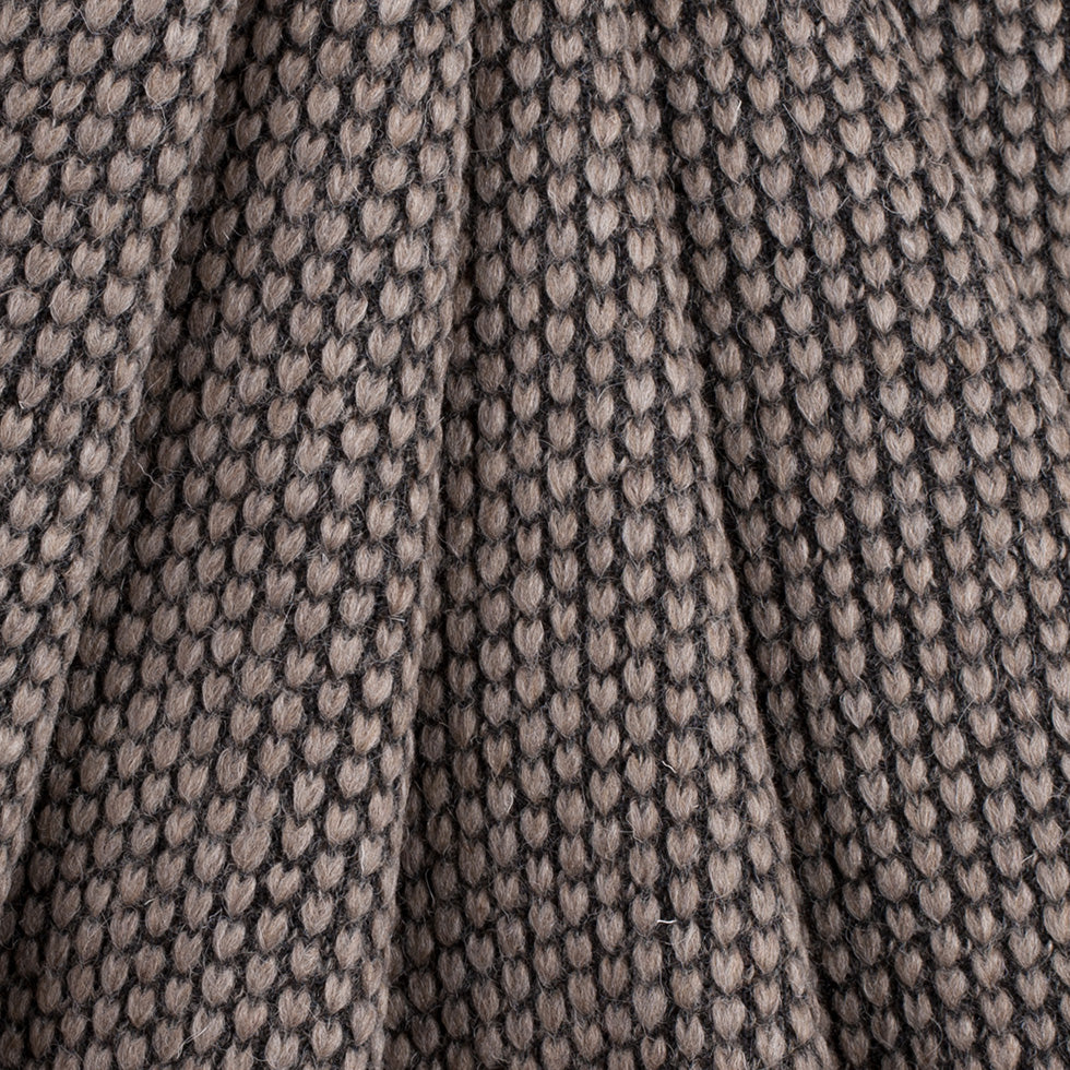 Herno Taupe Knit Wool Coating - Folded