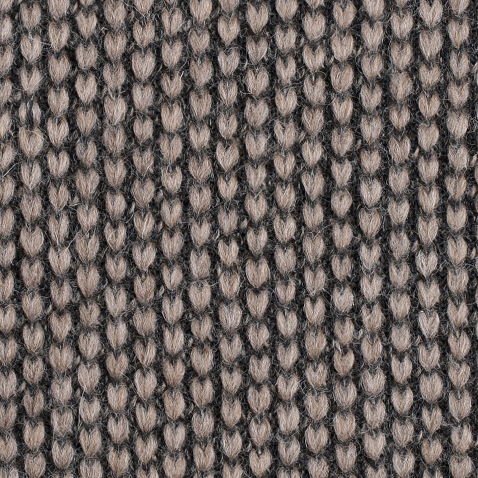 Herno Taupe Knit Wool Coating - Detail