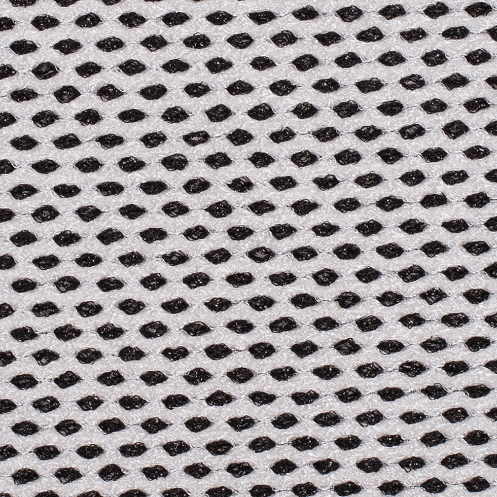 Prabal Gurung Black/White Polka Dotted Acrylic Woven Detail
