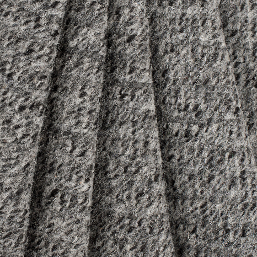 Herno Black/White/Gray Wool Knit Folded