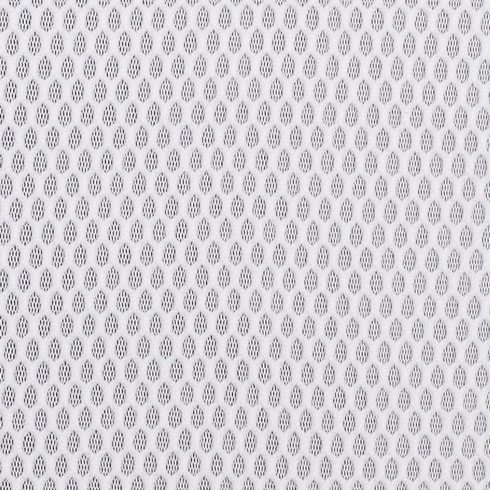 White Birdseye Pique Polyester Mesh - Detail
