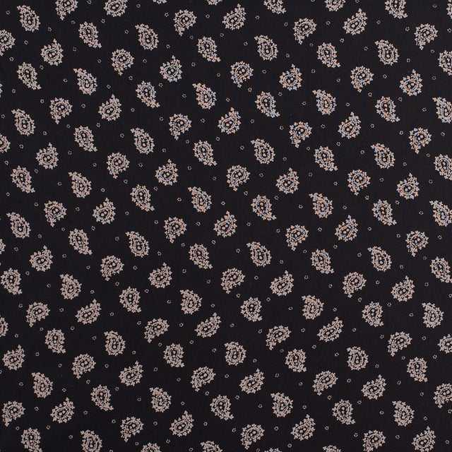 Jason Wu Black/Taupe Paisley Silk Chiffon