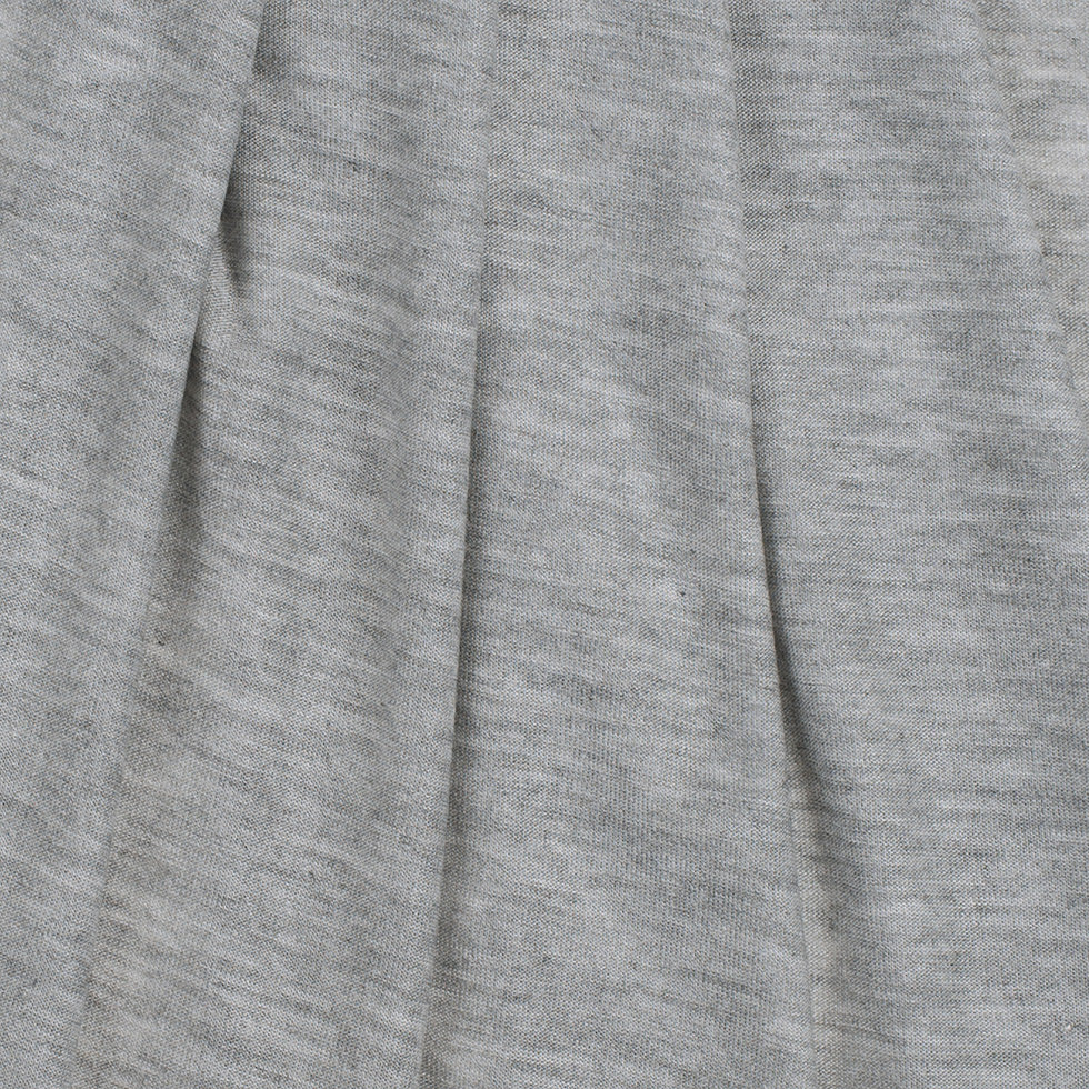 Heathered Gray Stretch Viscose Jersey Folded