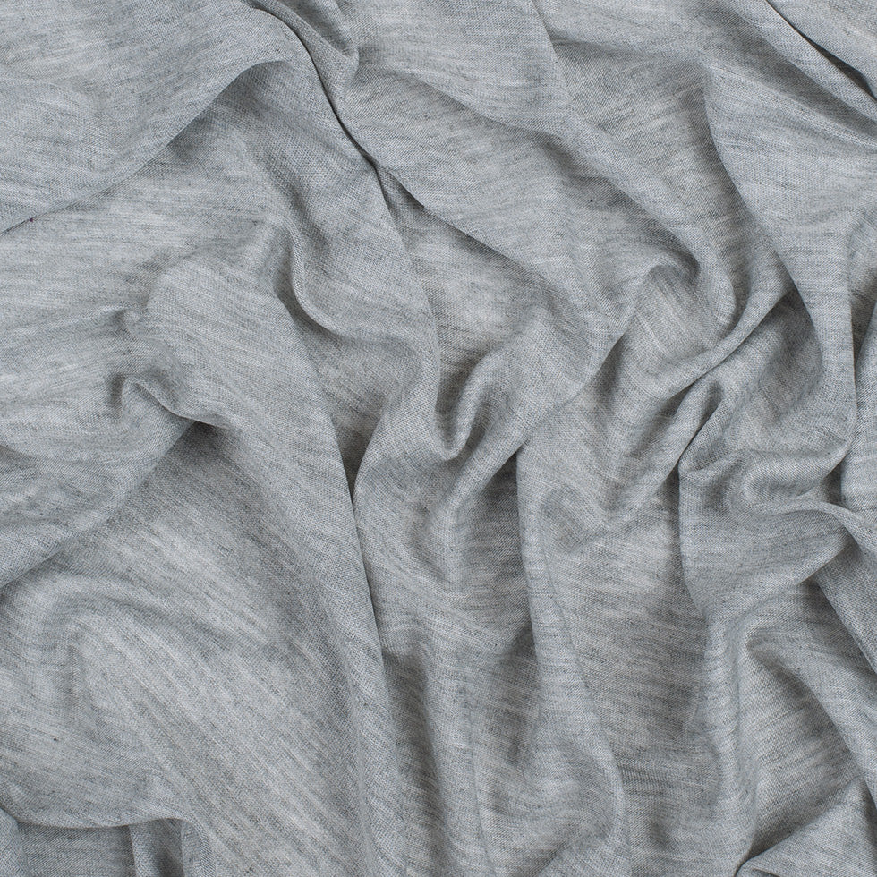 Heathered Gray Stretch Viscose Jersey