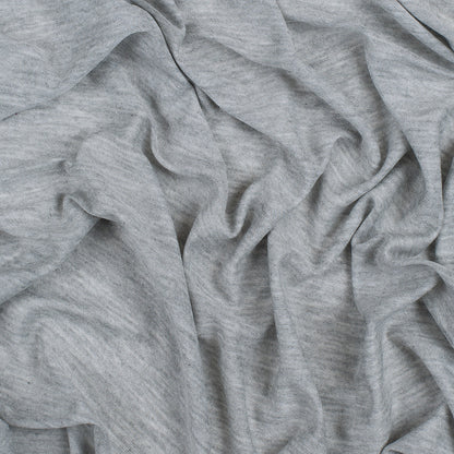 Heathered Gray Stretch Viscose Jersey