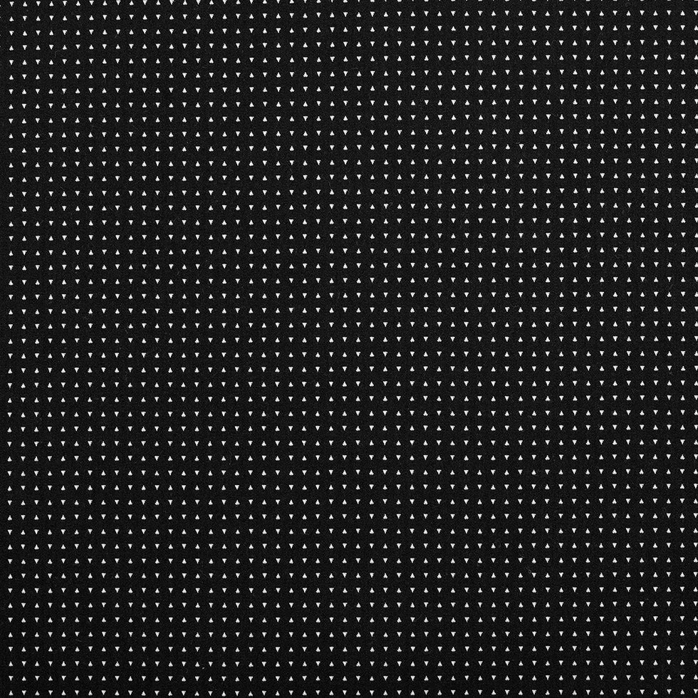 Turtledove/Black Geometric Stretch Cotton Jacquard