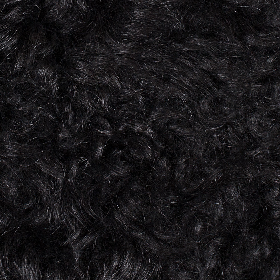 Theory Small Black Lamb Fur Detail