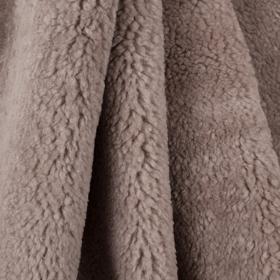 Medium Taupe Lamb Shearling - Folded