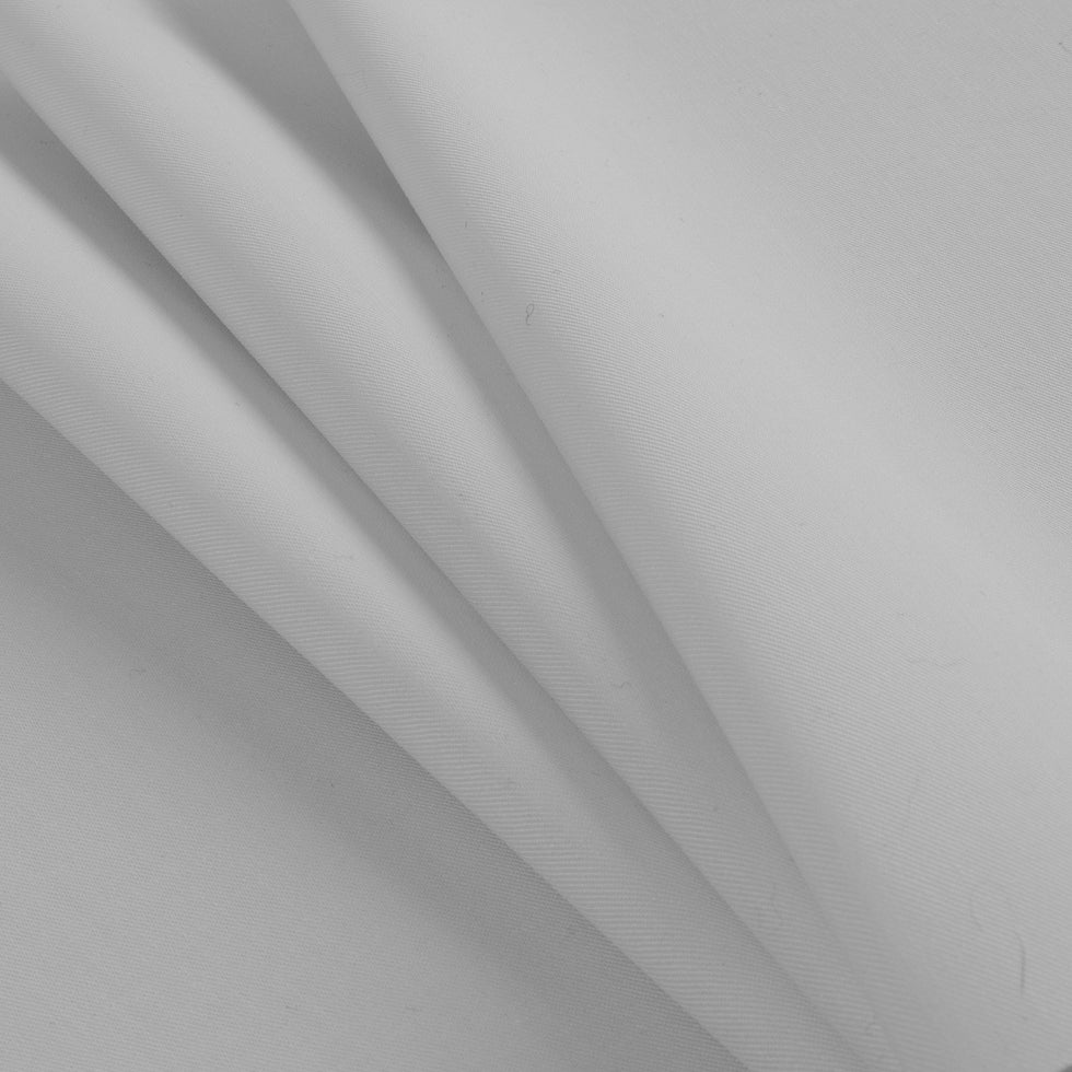 White Eco-Friendly Blended Cotton Twill Folded