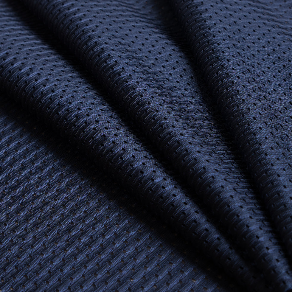 Navy Blue 100 Denier Polyester Athletic Mesh - Detail