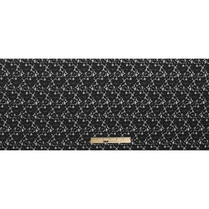 Graystone and Navy Floral Cotton Lace - Full