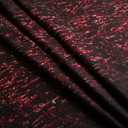 Red/Gray Abstract Wool Knit Panels - Detail