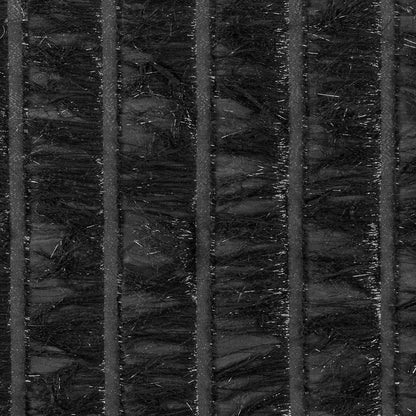 Black Metallic Eyelash Fringed Novelty Woven