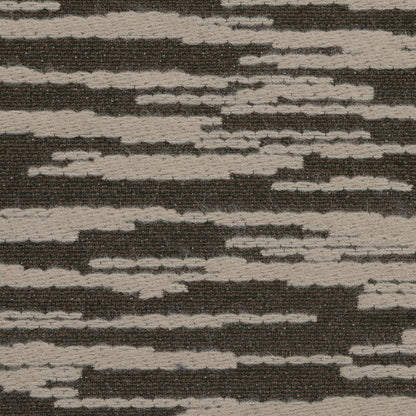 Beige and Olive Striated Wool Jacquard Detail