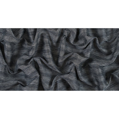 Moroccan Blue/White Striated Woven Blend - Full