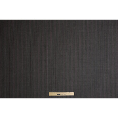 Neutral Gray/Pink Pinstriped Super 120 Wool Suiting Folded