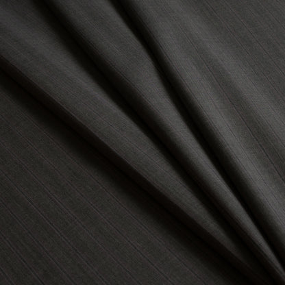 Neutral Gray/Pink Pinstriped Super 120 Wool Suiting Detail