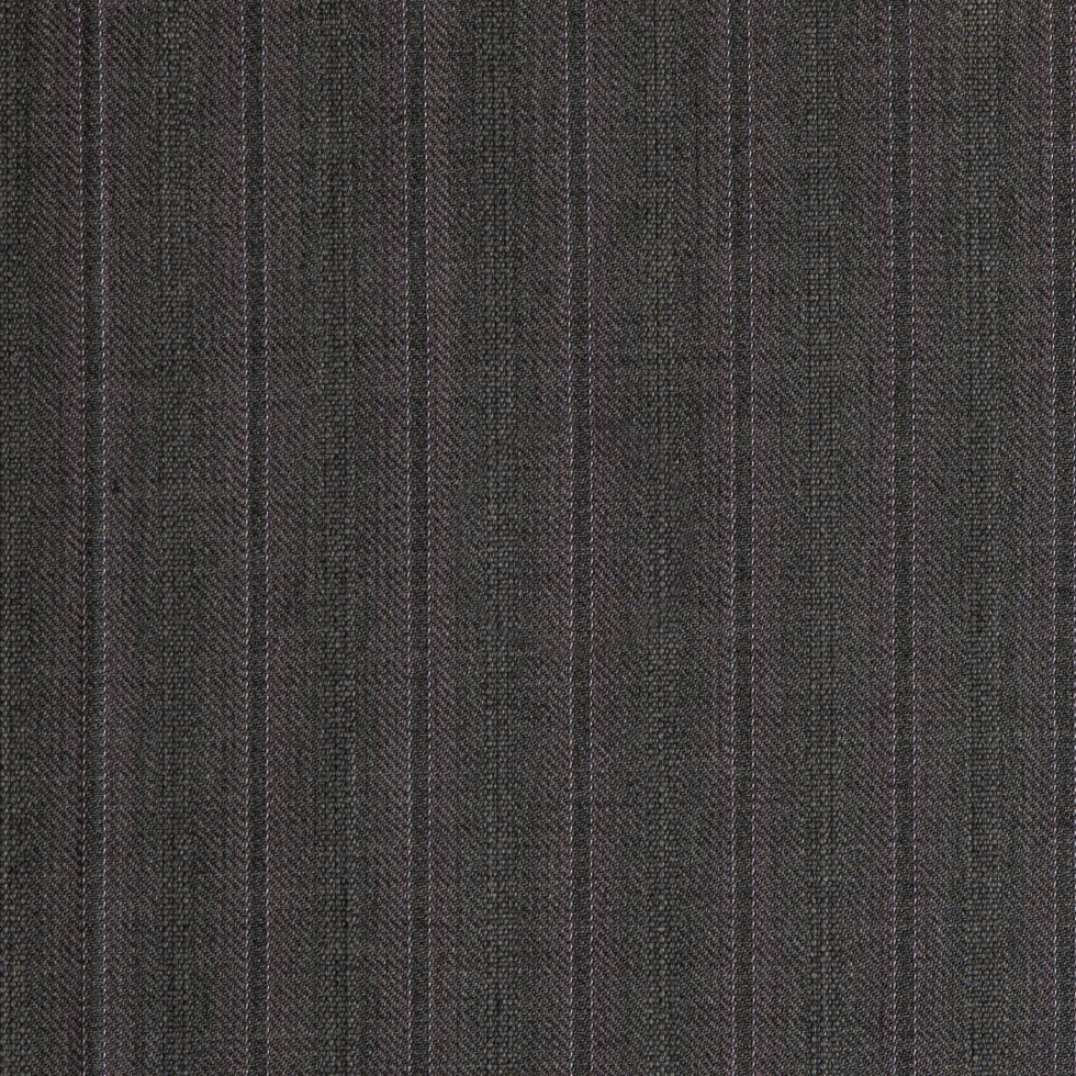Neutral Gray/Pink Pinstriped Super 120 Wool Suiting