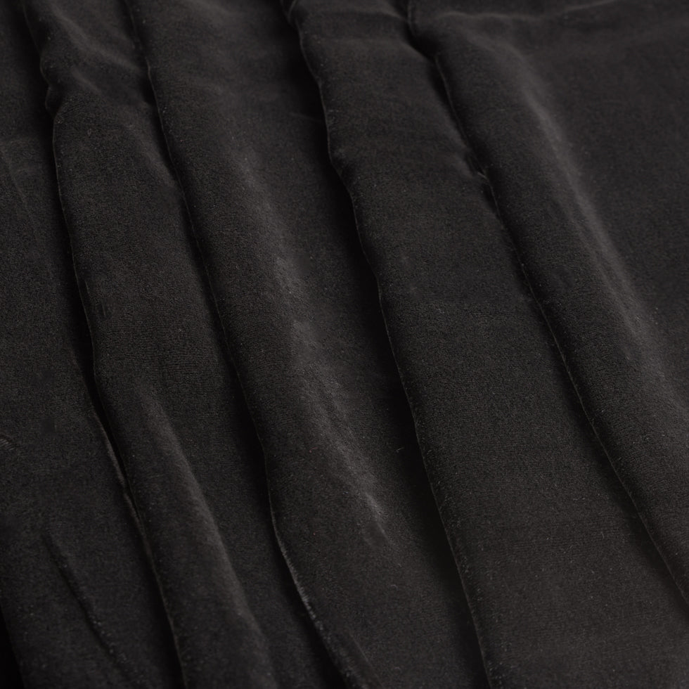 Soft Rayon-Silk Velvet - Black - Cicero Collection Detail