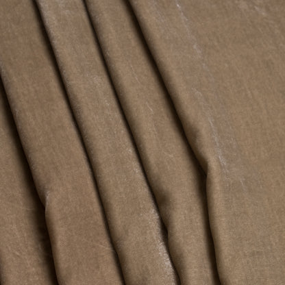 Mushroom Soft Rayon-Silk Velvet - Detail