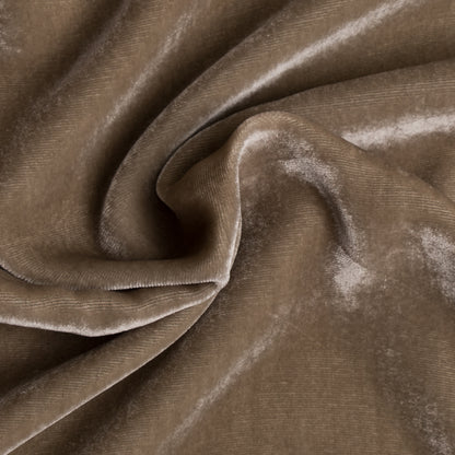 Mushroom Soft Rayon-Silk Velvet - Full