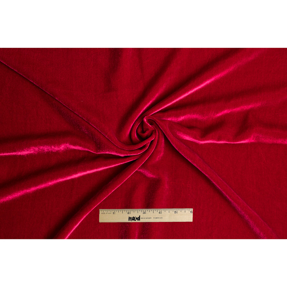 Garnet Soft Rayon-Silk Velvet - Folded