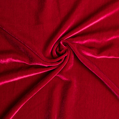 Garnet Soft Rayon-Silk Velvet