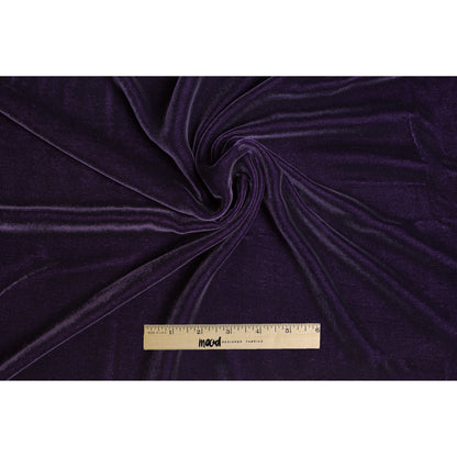 Plum Soft Rayon-Silk Velvet - Folded