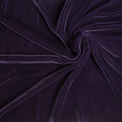 Plum Soft Rayon-Silk Velvet