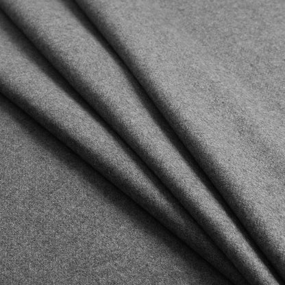 Italian Heathered Gray 100% Cashmere Detail