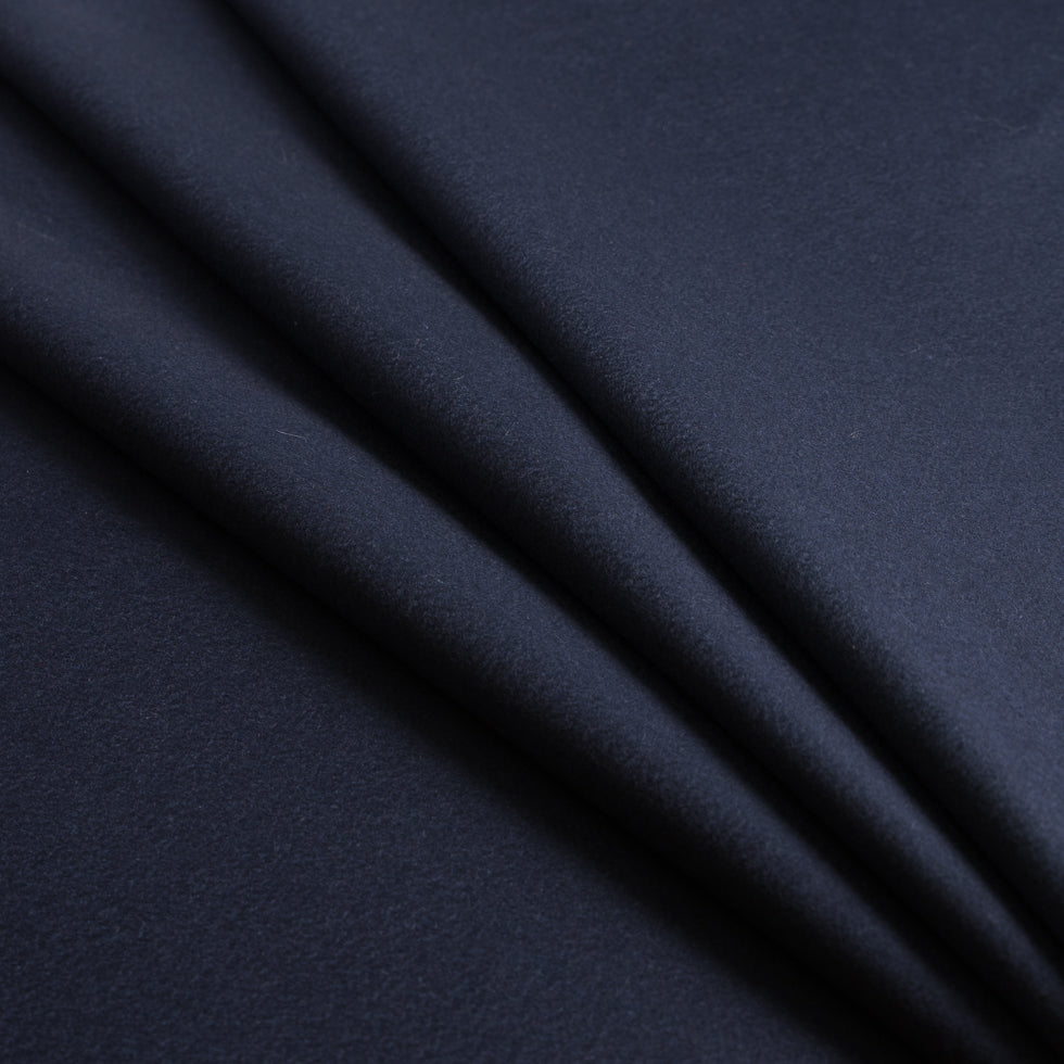 Italian Total Eclipse Blue 100% Cashmere - Detail
