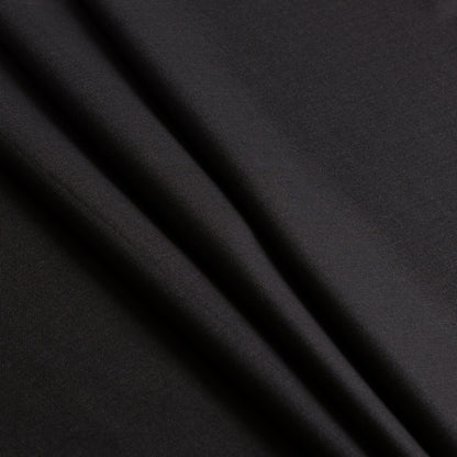 Super 160 Wool Suiting - Charcoal Folded