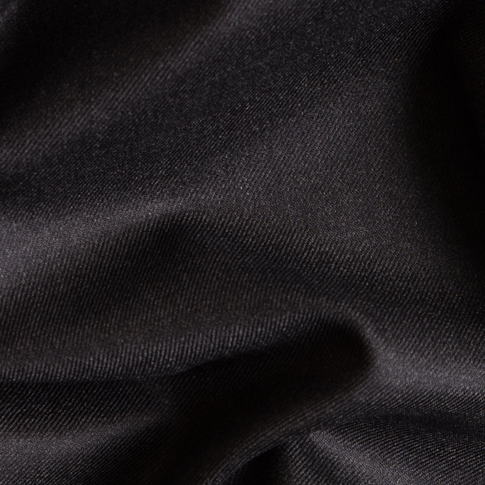 Super 160 Wool Suiting - Charcoal Detail