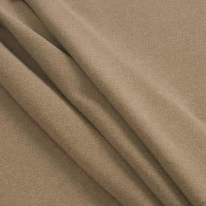 Almond Buff Cotton-Polyester Velour - Folded
