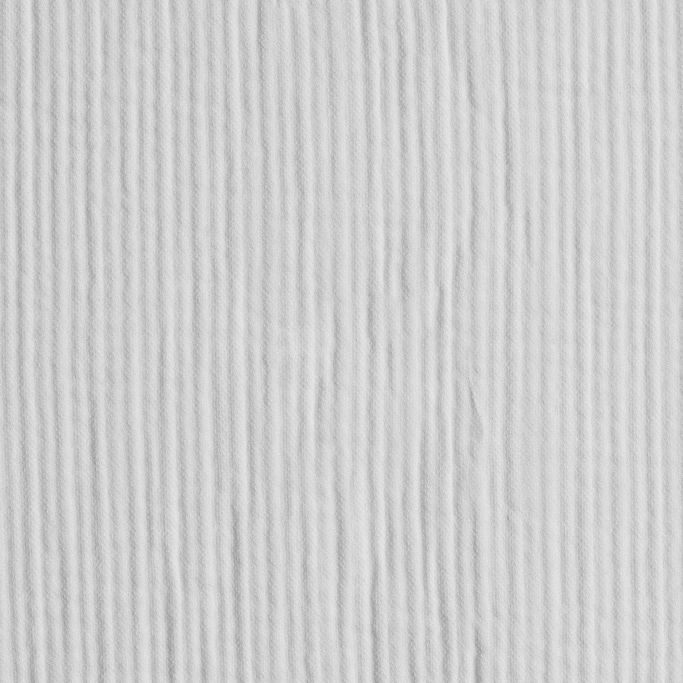 Italian White Textured Cotton-Poly Woven