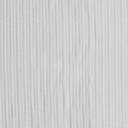 Italian White Textured Cotton-Poly Woven