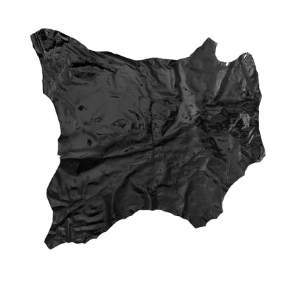 Medium Black Patent Lamb Leather