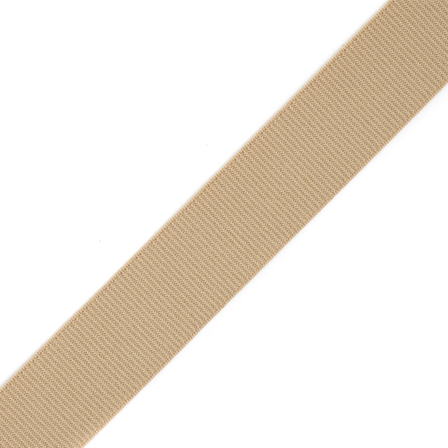 Khaki Stretch Grosgrain Ribbon - 1"
