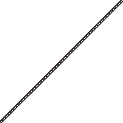 Black and White Grosgrain Trim - 0.1875