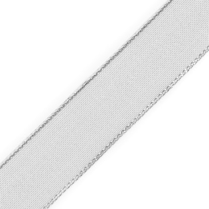 Silver Wire-Edge Ribbon - 1" Detail