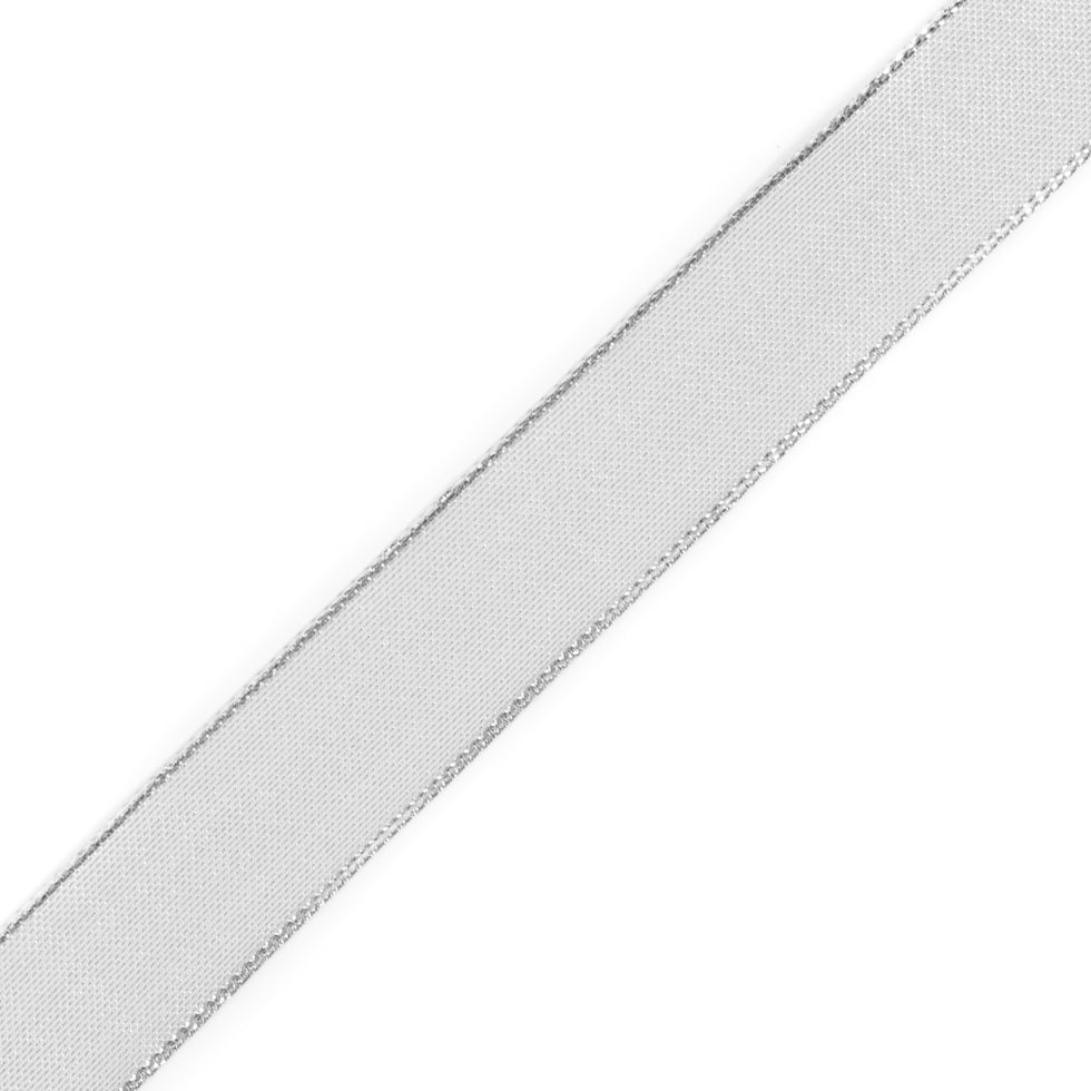 Silver Wire-Edge Ribbon - 1.5"