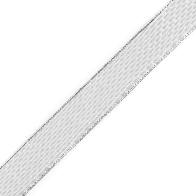 Silver Wire-Edge Ribbon - 1.5"
