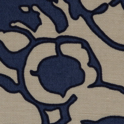 Creme Brulee/Muted Navy Floral Printed Woven - Full