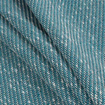 Baltic/White/Navy Blended Cotton Woven Folded