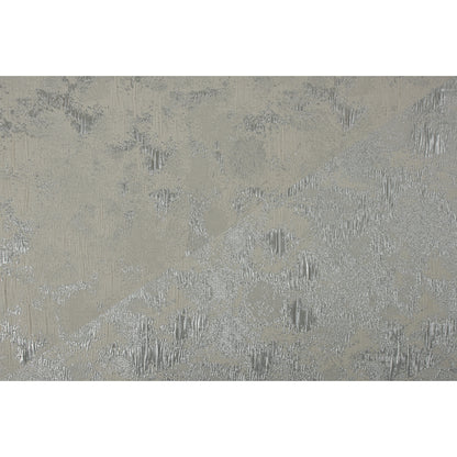 Metallic Silver/Ivory Abstract Brocade Full