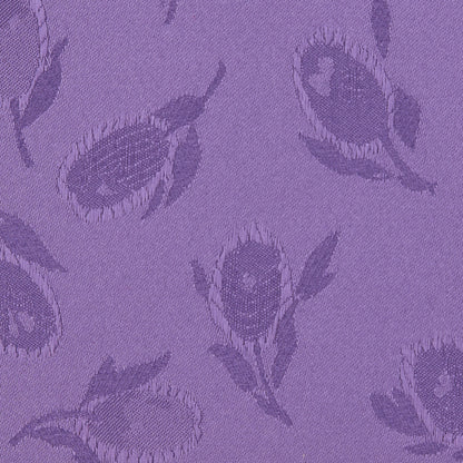 Purple Heart Floral Woven Polyester Lining Detail